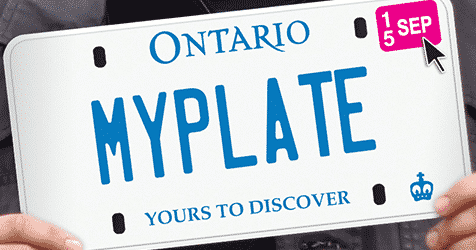 Pick an Ontario License Plate