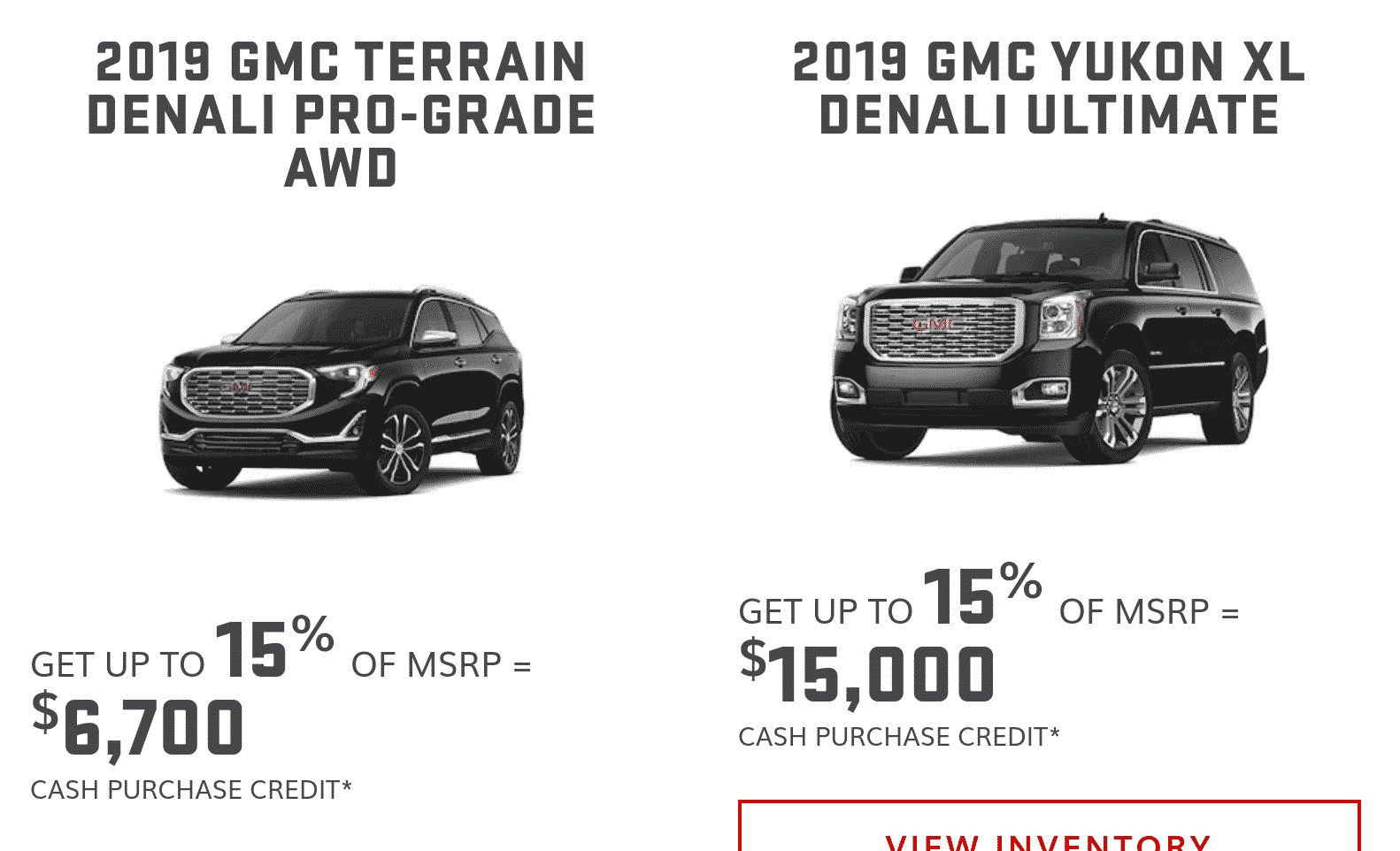 Suv cardeals from dealership in Ontario