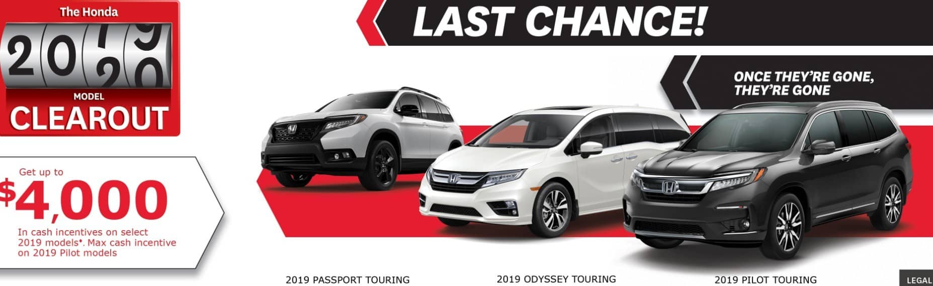 2019 Honda Clearout Car Deals