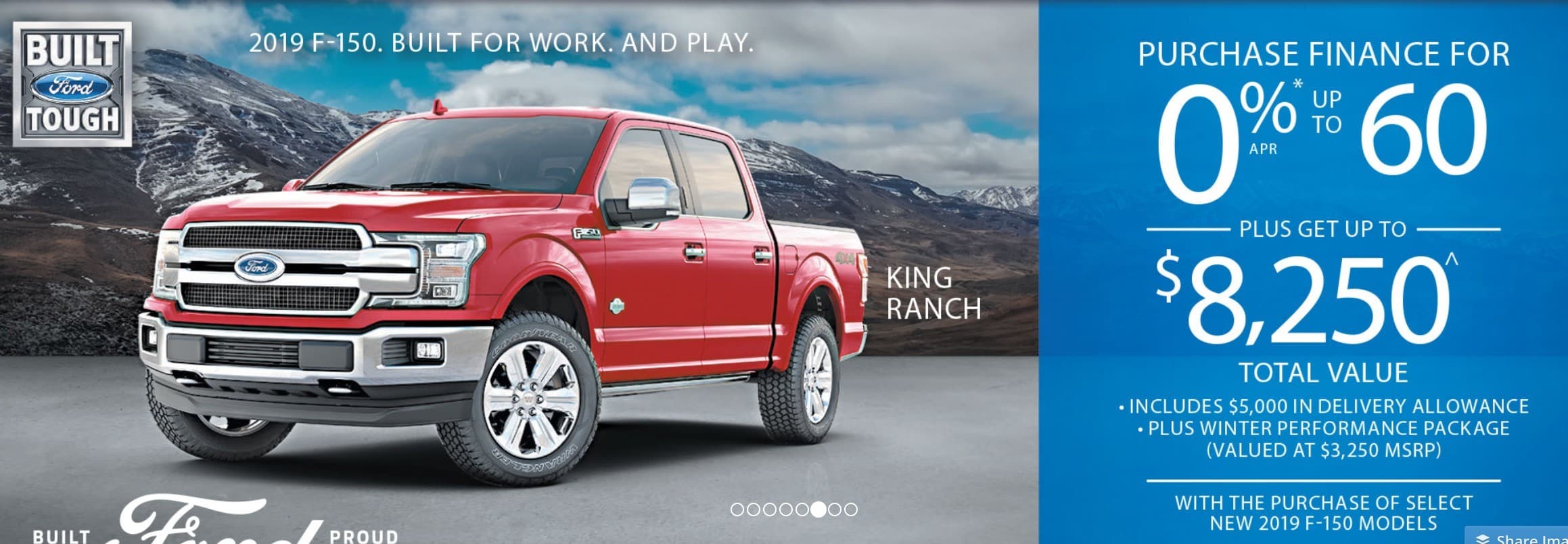 2019 Ford F150 is one of the best new car deals in Canada