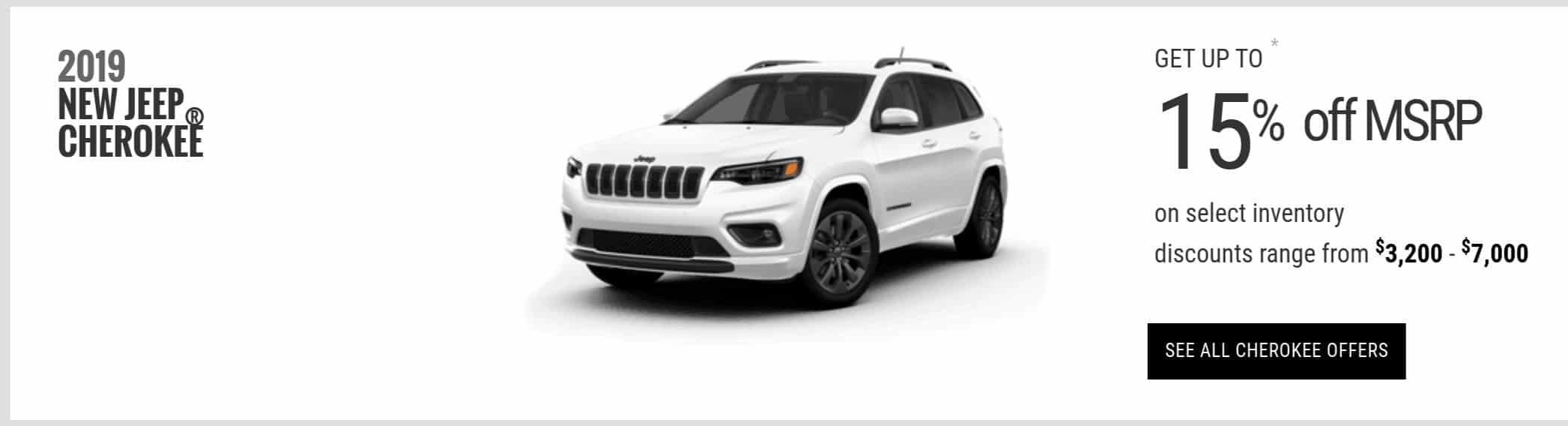 2019 Jeep Cherokee is one of the best new car deals in Canada