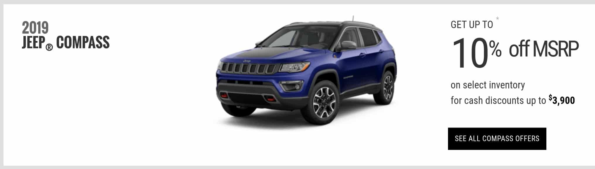 2019 Jeep Compass is one of the best new car deals in Canada