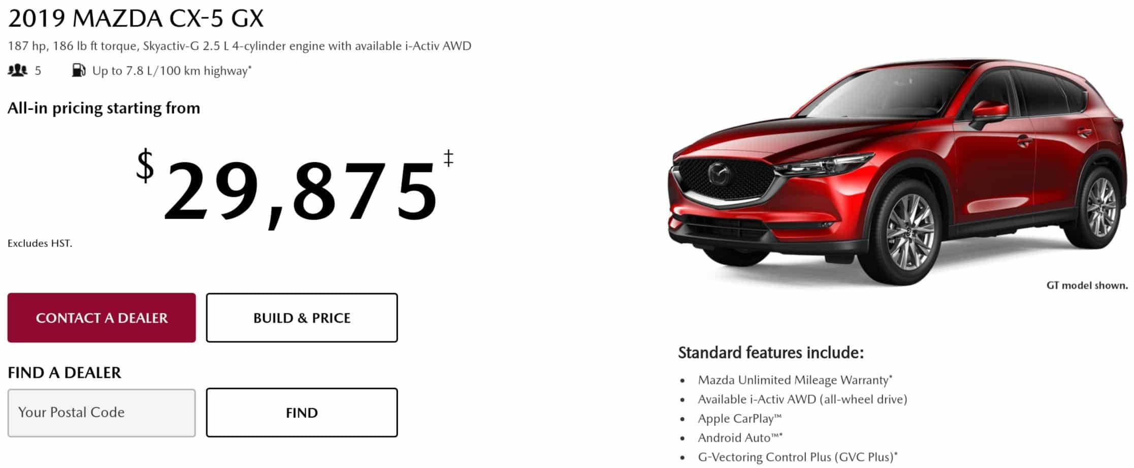 2019 Mazda CX 5 is one of the best new car deals in Canada