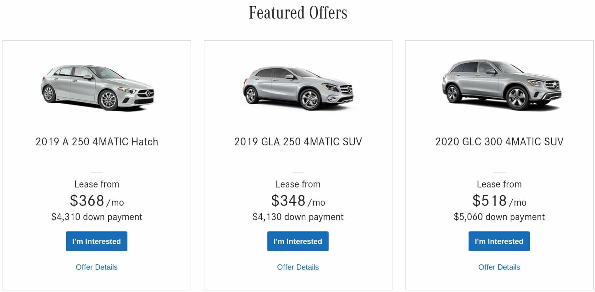 Mercedes has of the best new car deals in Canada