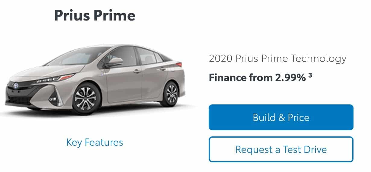 2020 Prius Prime is one of the best new car deals in Canada