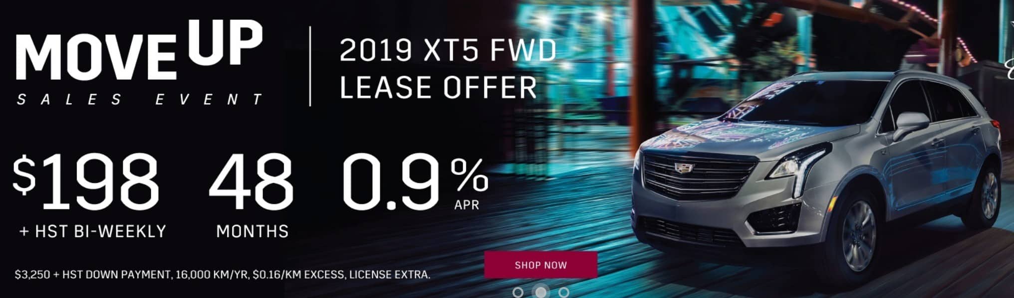 2019 Cadillac XT5 is a great SUV lease or finance deal in Canada