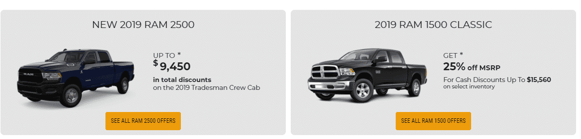 2020 Dodge Ram Lease & Finance Deals