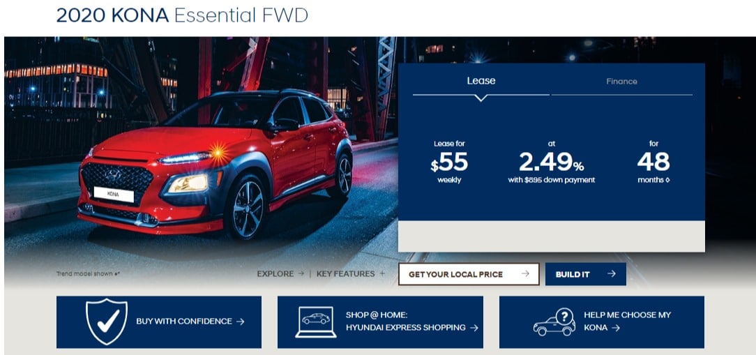 2020 Hyundai Lease Deals & Finance Offers