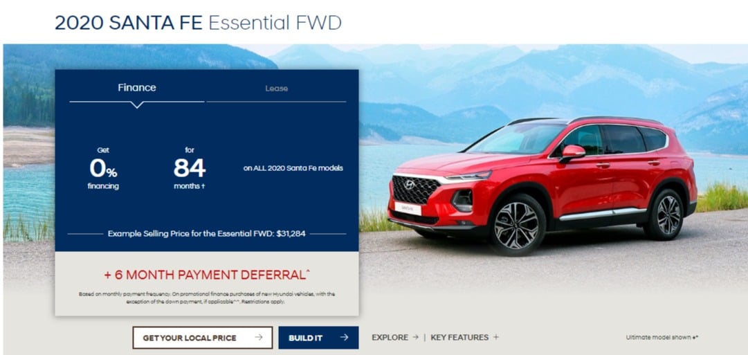 2020 Hyundai Lease Deals & Finance Offers