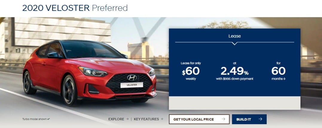 2020 Hyundai Lease Deals & Finance Offers