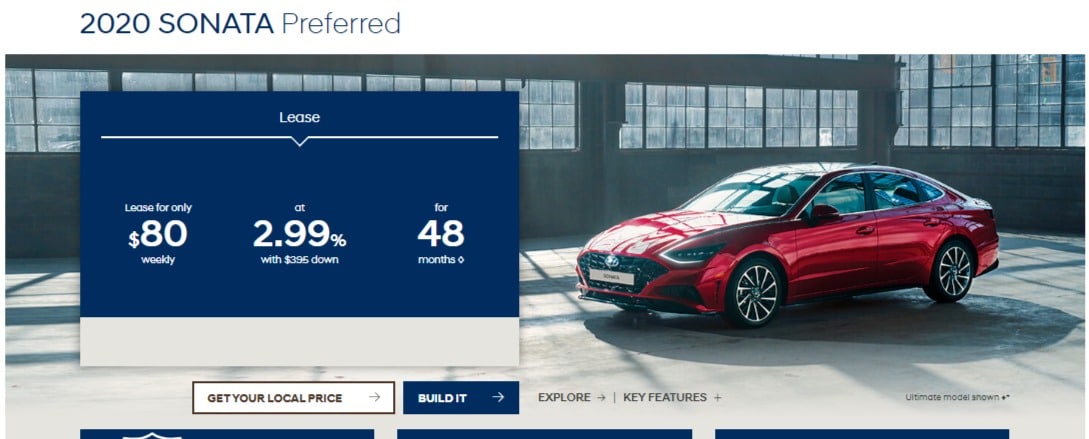 2020 Hyundai Lease Deals & Finance Offers