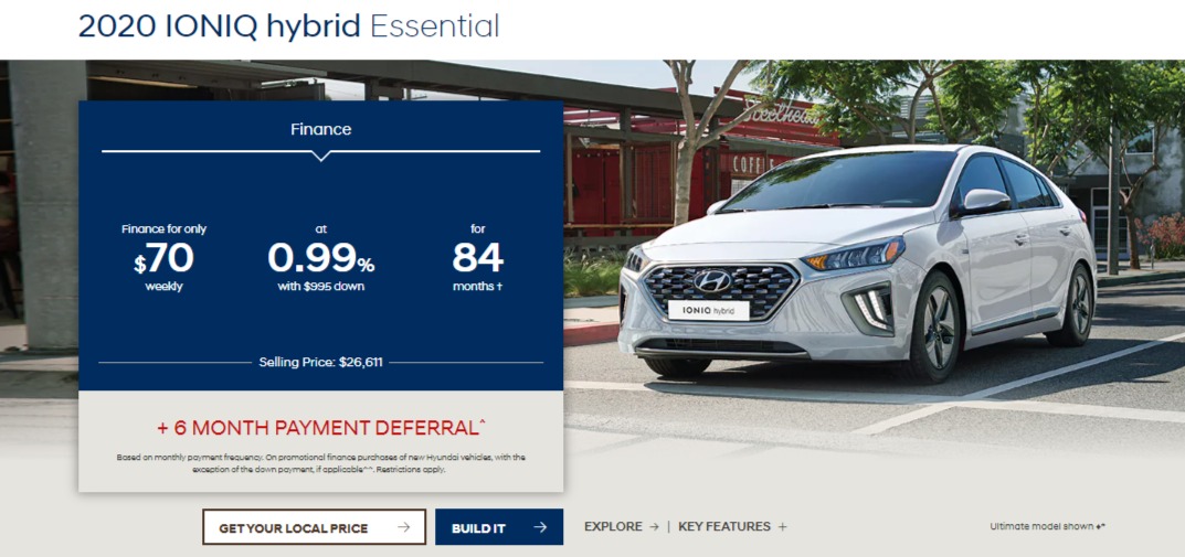 2020 Hyundai Lease Deals & Finance Offers