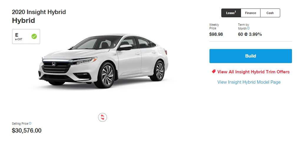 2020 Honda Lease Deals & Finance Offers