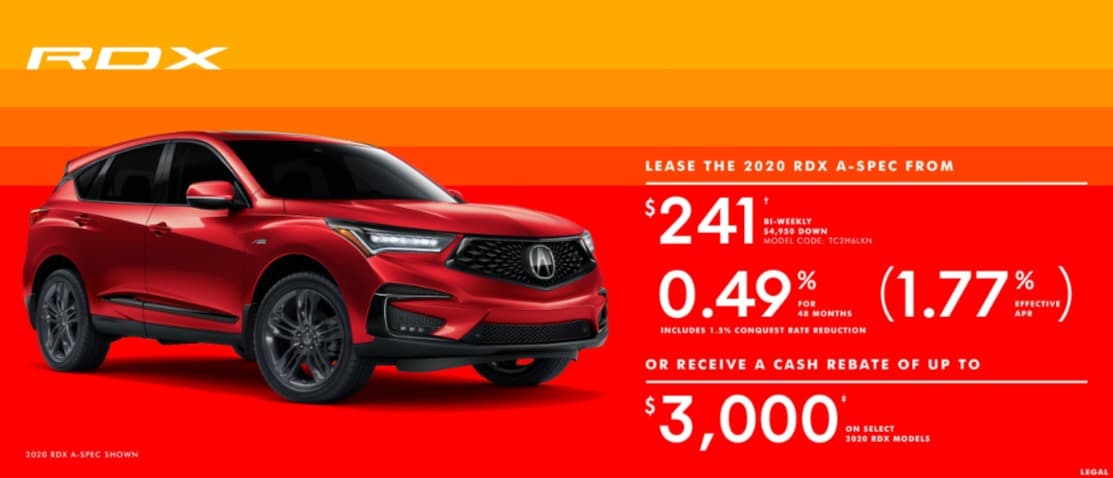 2020 Acura Lease Deals & Finance Offers