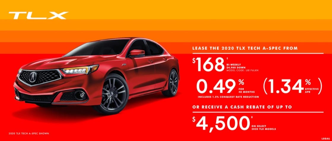 2020 Acura Lease Deals & Finance Offers