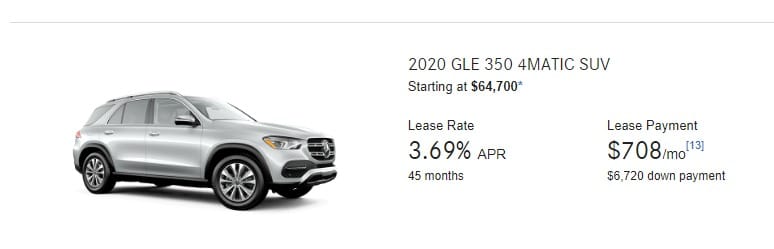 2020 Mercedes Lease Deals & Finance Offers