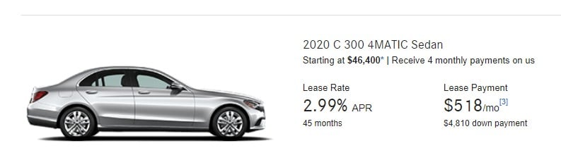 2020 Mercedes Lease Deals & Finance Offers