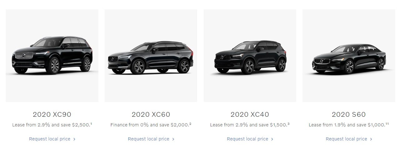 2020 Volvo Lease Deals & Finance Offers