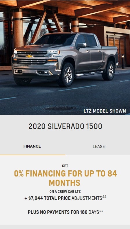 2020 Chevrolet Lease Deals & Finance Offers