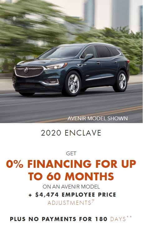 2020 Buick Lease Deals & Finance Offers