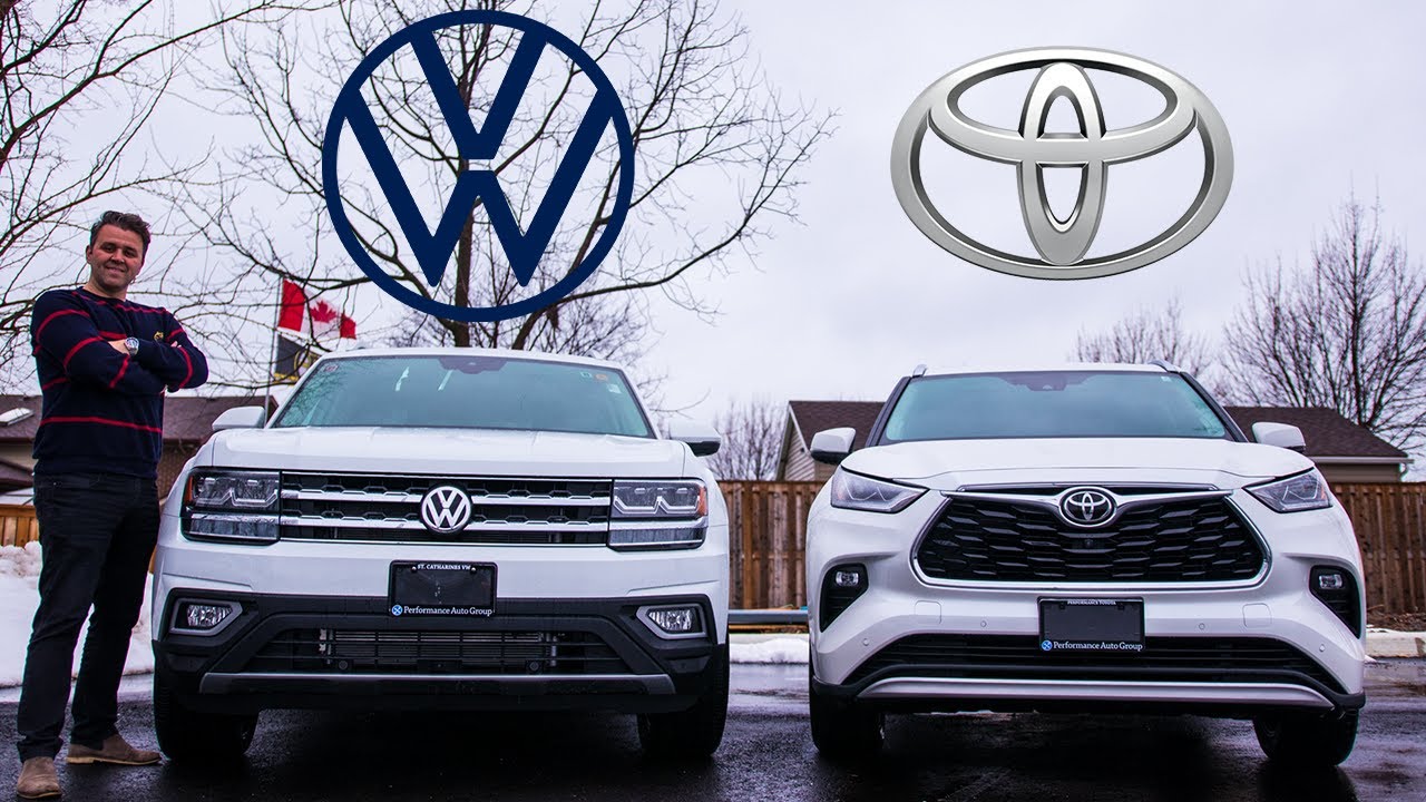 2020 Toyota Highlander vs 2020 Volkswagen Atlas Conquest Cars Canada